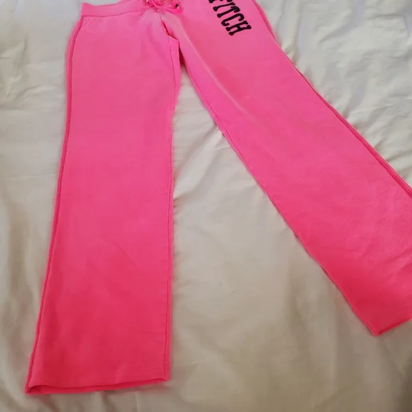 Abercrombie & Fitch Low Rise Pink Sweatpants - Picture 2 of 11